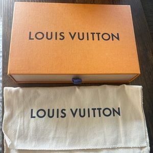 Louis Vuitton wallet box, brand new with dust included! full-size wallet…
